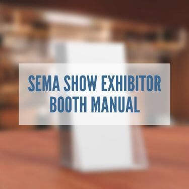 SEMA Show Exhibitor Booth Manual