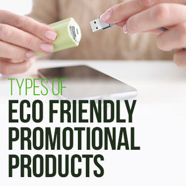 Eco friendly trade show giveaways external charger in a woman's hands